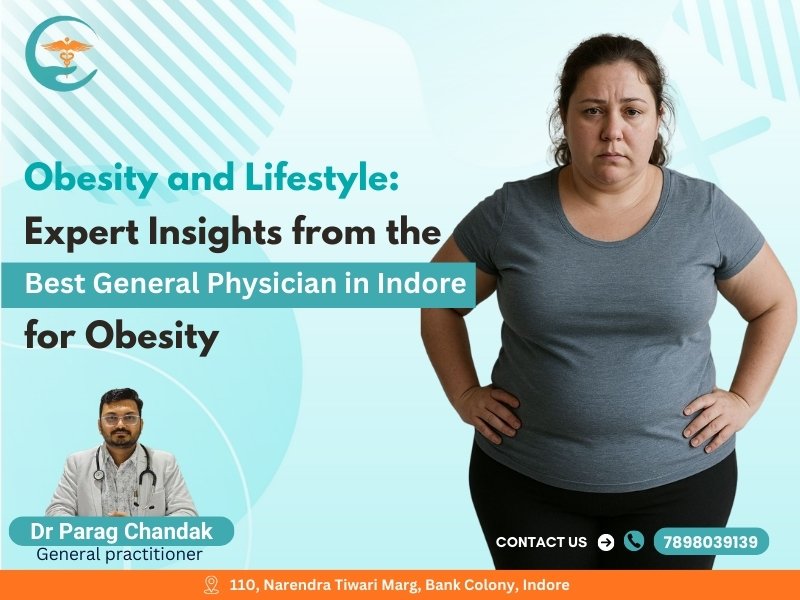 Best General Physician in Indore Dr. Parag Chandak explaining obesity and lifestyle causes